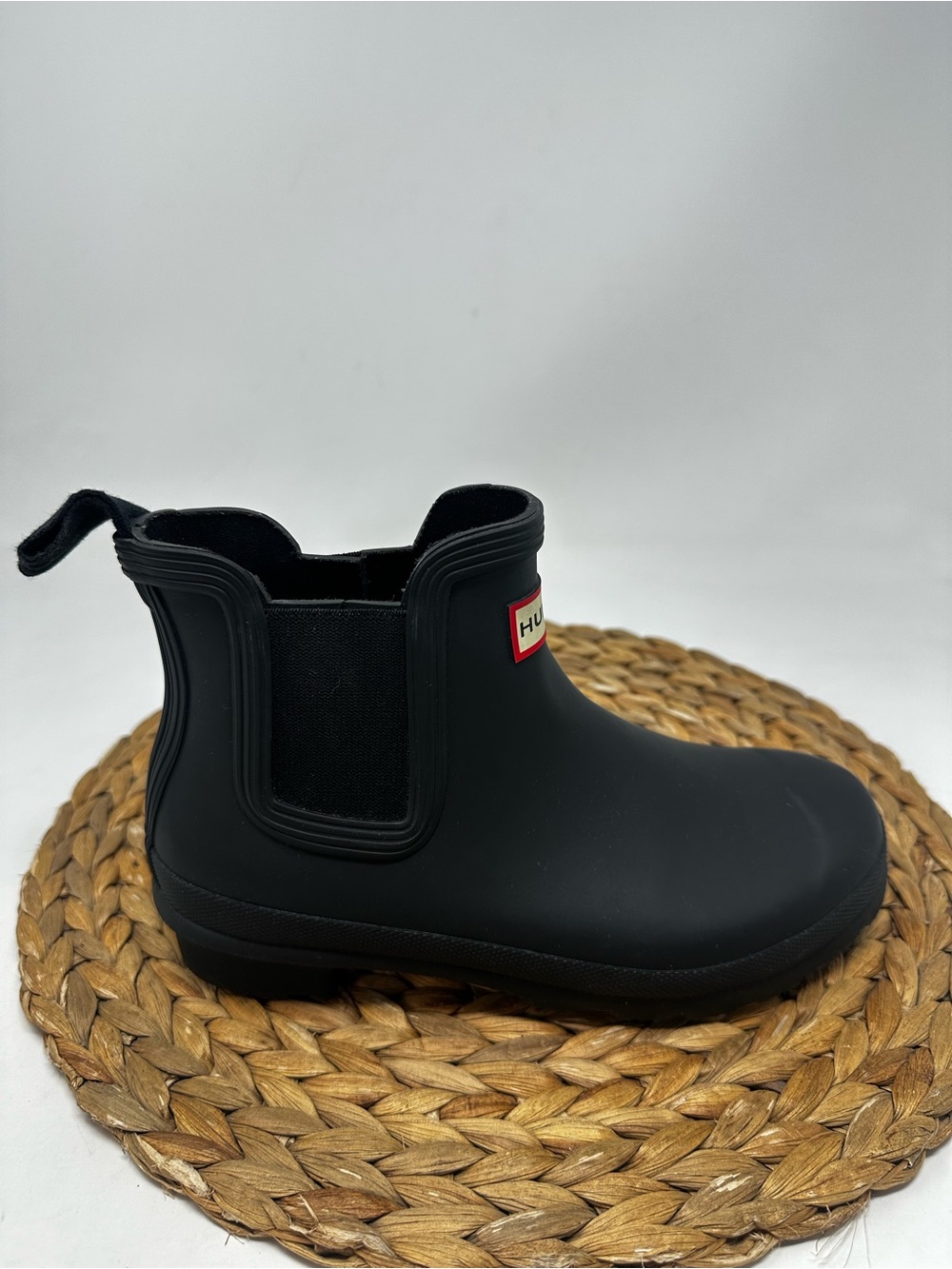 Hunter Chelsea Winter Boots Black Classic Waterproof Size 6 Women's